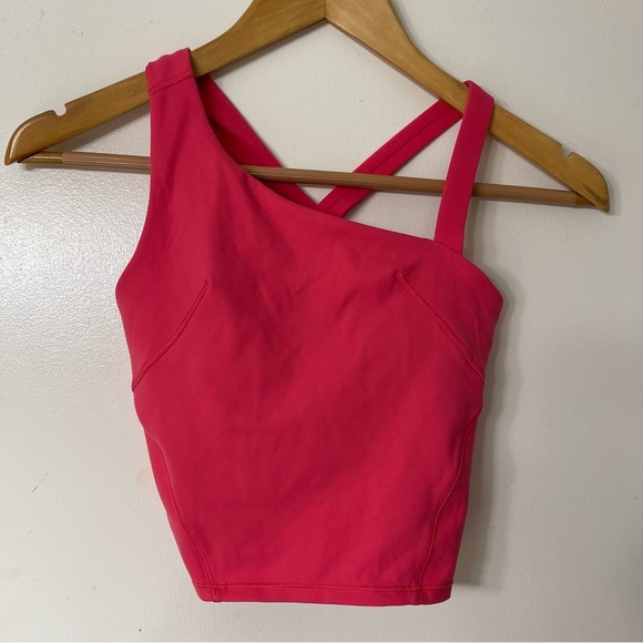 Lululemon Everlux Asymmetrical Tennis Tank Top Lip Gloss - Picture 2 of 11